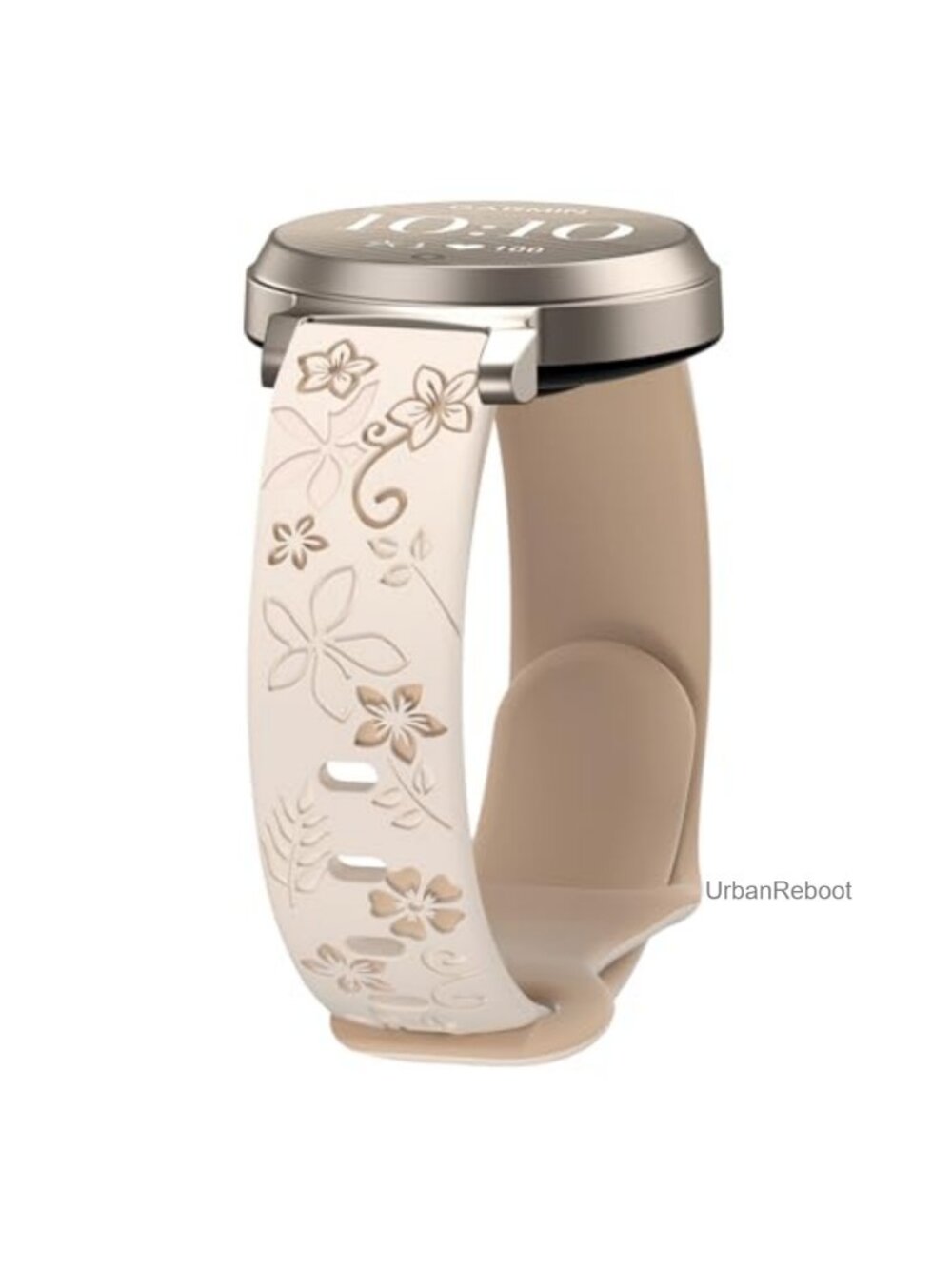 14mm Floral Silicone Watch Band 5.1-7.4in Wrist Strap